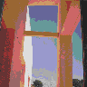 Detall del porxo des de la finestra del despatx (Juny 97)