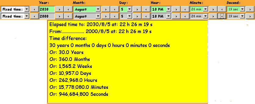 Time calculator: Time subtraction
